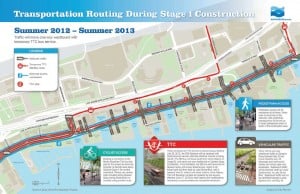 Waterfront Toronto Stage 1 Infographic Transportation Routing During Construction