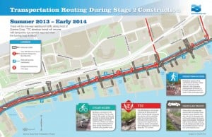 Waterfront Toronto Stage 2 Infographic Transportation Routing During Construction