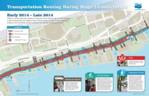 Waterfront Toronto Stage 3 Infographic Transportation Routing During Construction